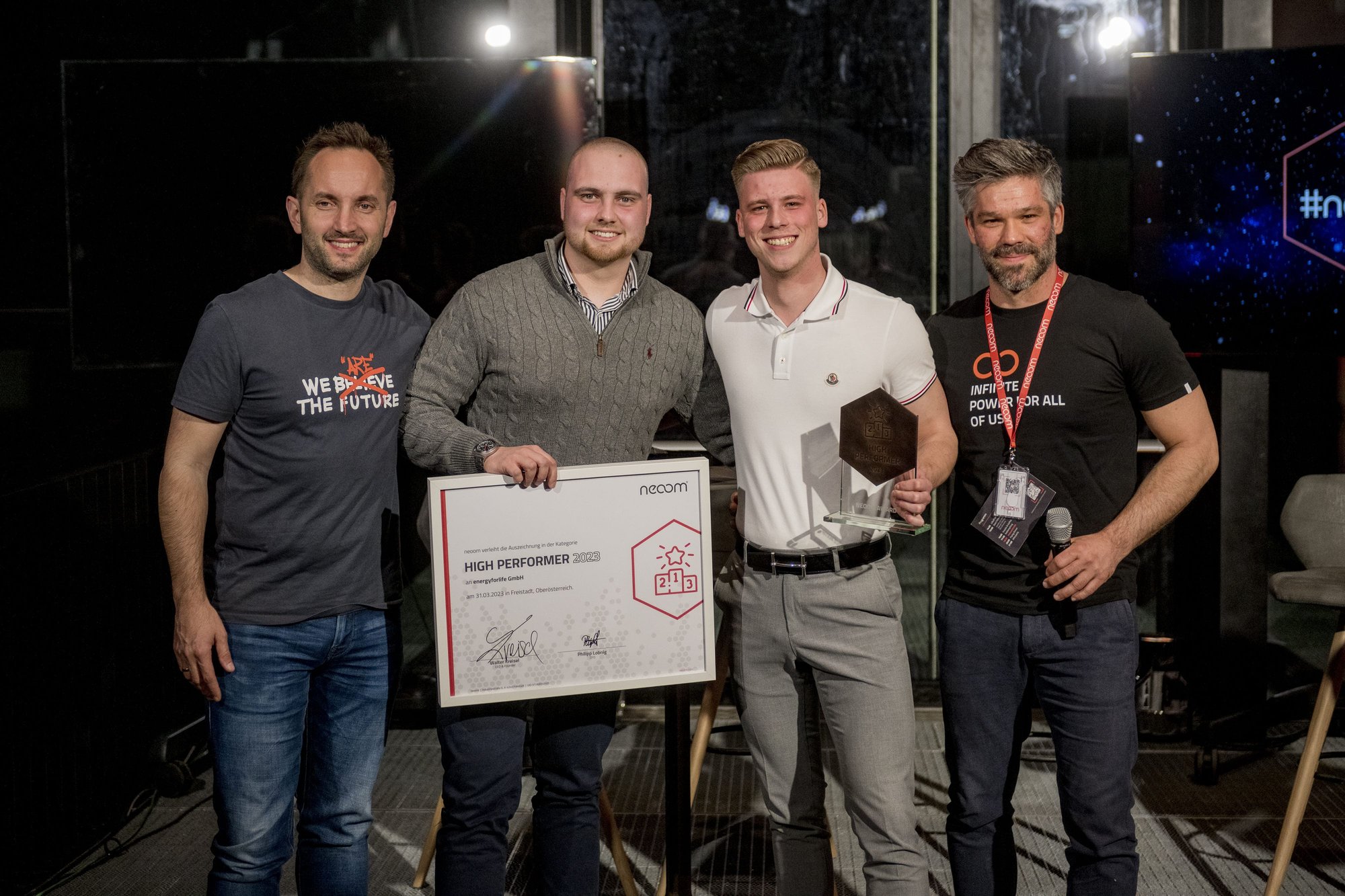 neoom Award High Performer energyforlife gmbh